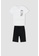 DeFacto white Printed Short Sleeve Cotton T-Shirt Bermuda Shorts Set E2BC1KA60AD282GS_1