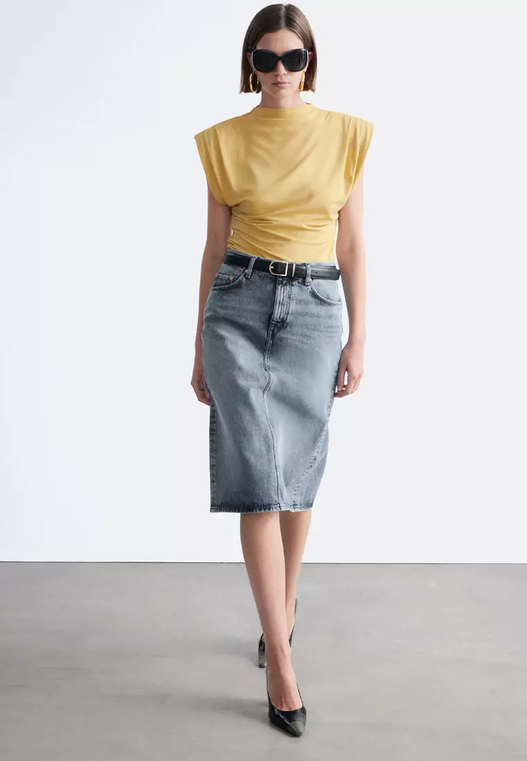 Draped Jersey Top