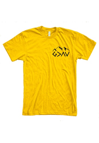 MRL Prints yellow Pocket God Greater Than High And Low T-Shirt Christian Bible Verse 0BCB8AA88D4975GS_1