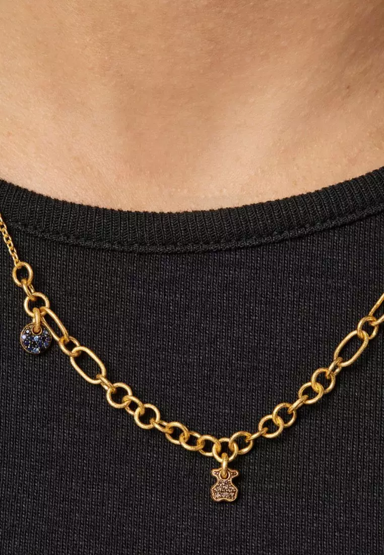 Buy TOUS TOUS Luah Silver Vermeil Necklace with Sapphires and Quartz Online  | ZALORA Malaysia