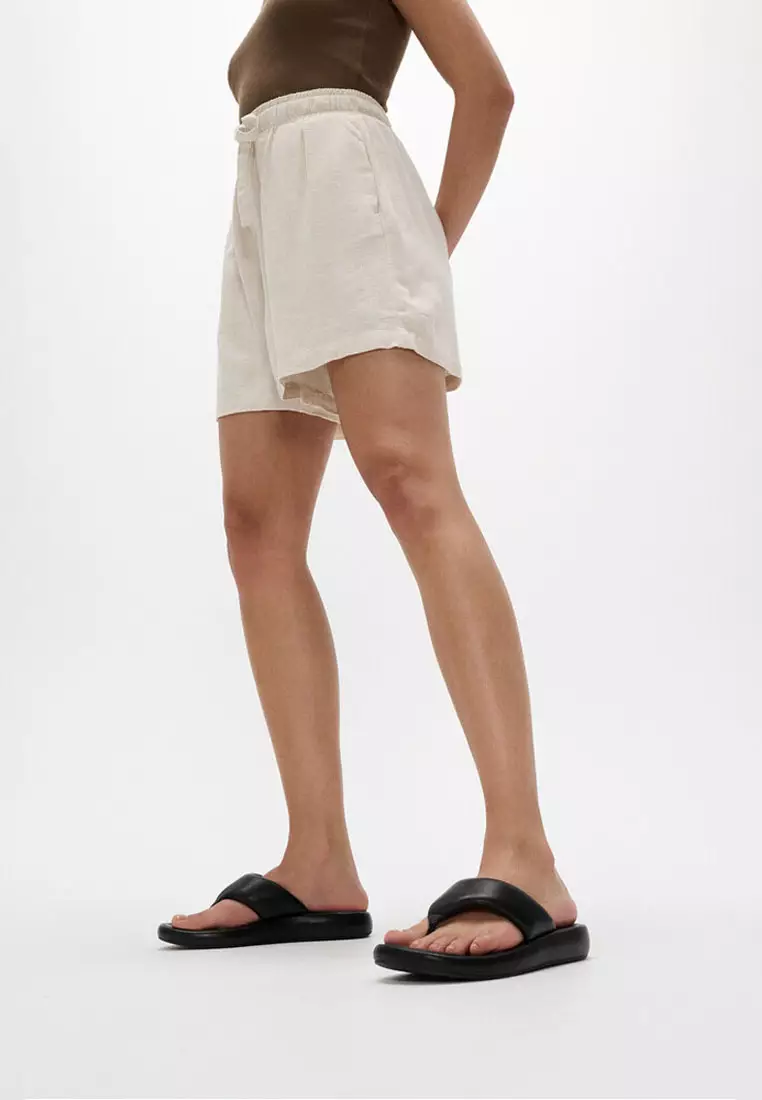 [DEINET] PADDED LEATHER FLIPFLOP /追跡付 フィットフロップ fitflop LULU RUBBER-STUD LEATHER CROSS