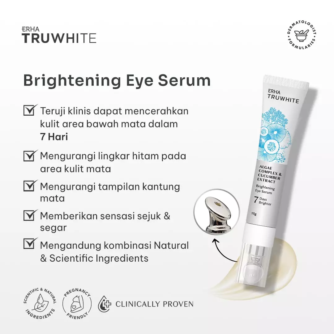 ERHA Truwhite Algae Complex & Cucumber Extract Brightening Eye Serum