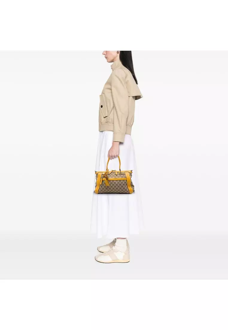 Pre-Loved Gucci Gg Canvas Bella Satchel