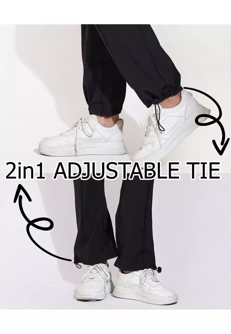 Fitwear - Legging Jogger Olahraga Wanita LINDA 2IN1 ANKLE SERUT - ROSE DRYFIT 2POCKET