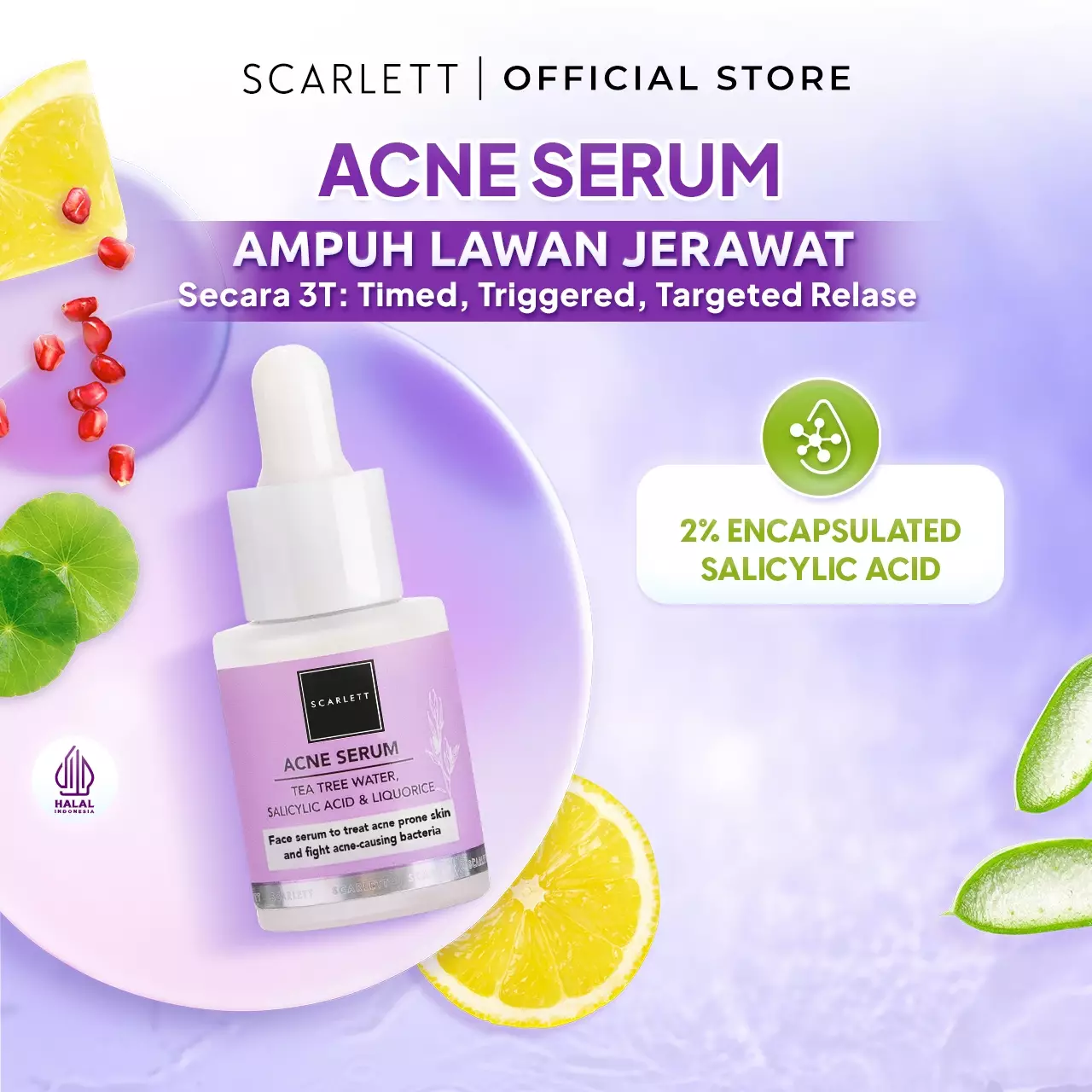 Scarlett Whitening Acne Essence Toner + Scarlett Whitening Acne Serum