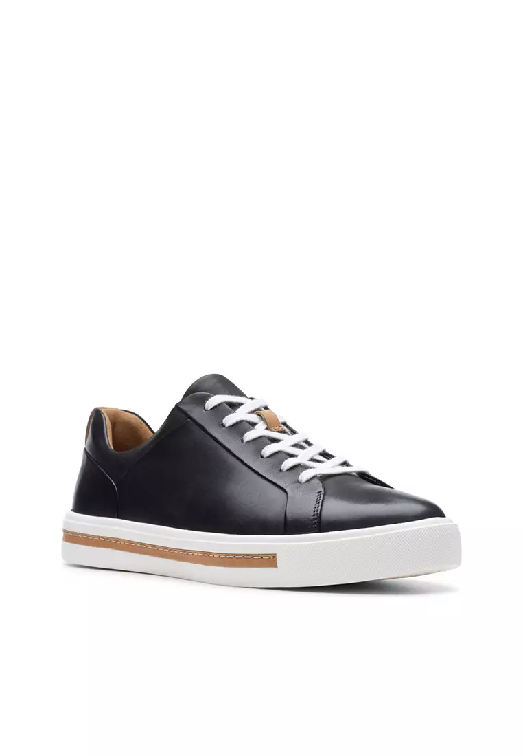 Womens Un Maui Lace Trainers - Black Leather
