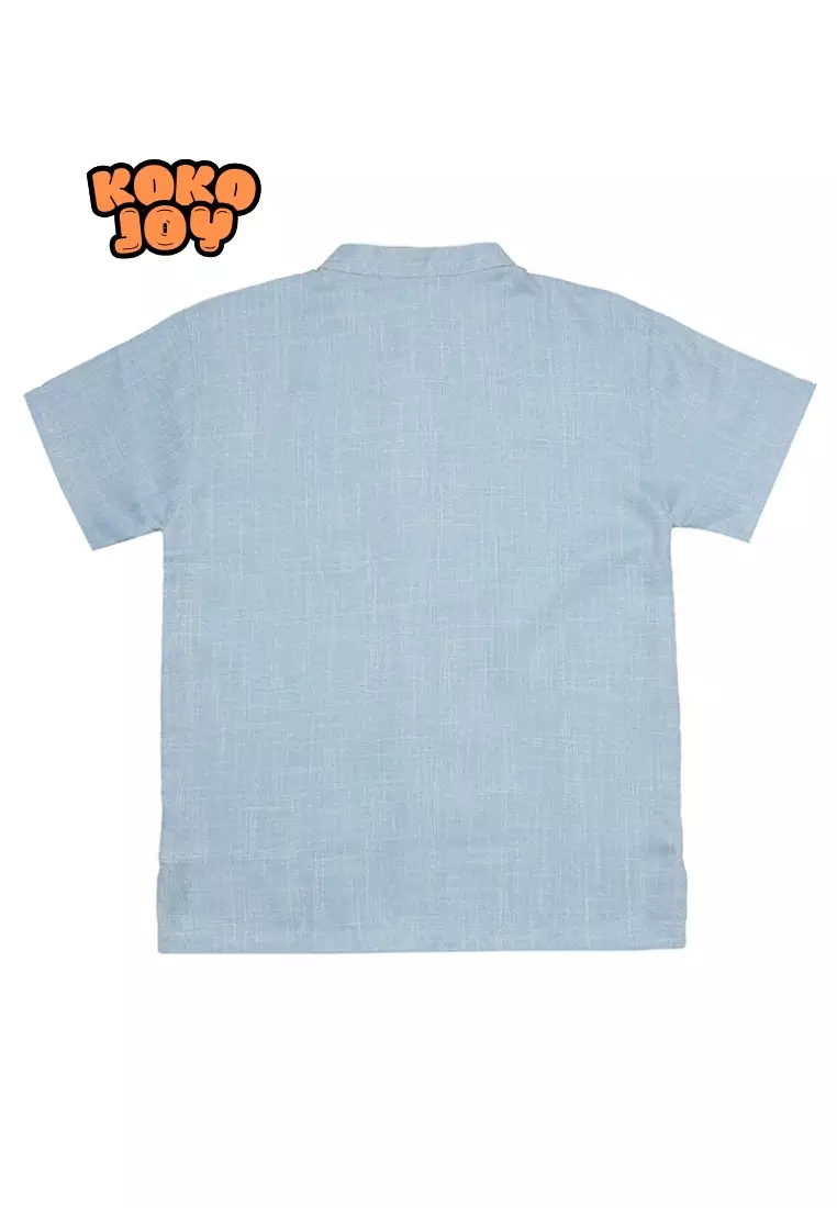 Baju Koko Lengan Pendek Joy Angle Biru