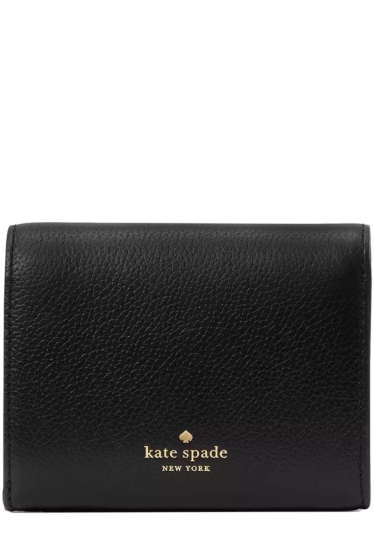 Kayla Small L-Zip Wallet in Black KK056