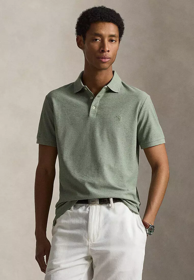 Custom Slim Fit Honeycomb-Mesh Polo