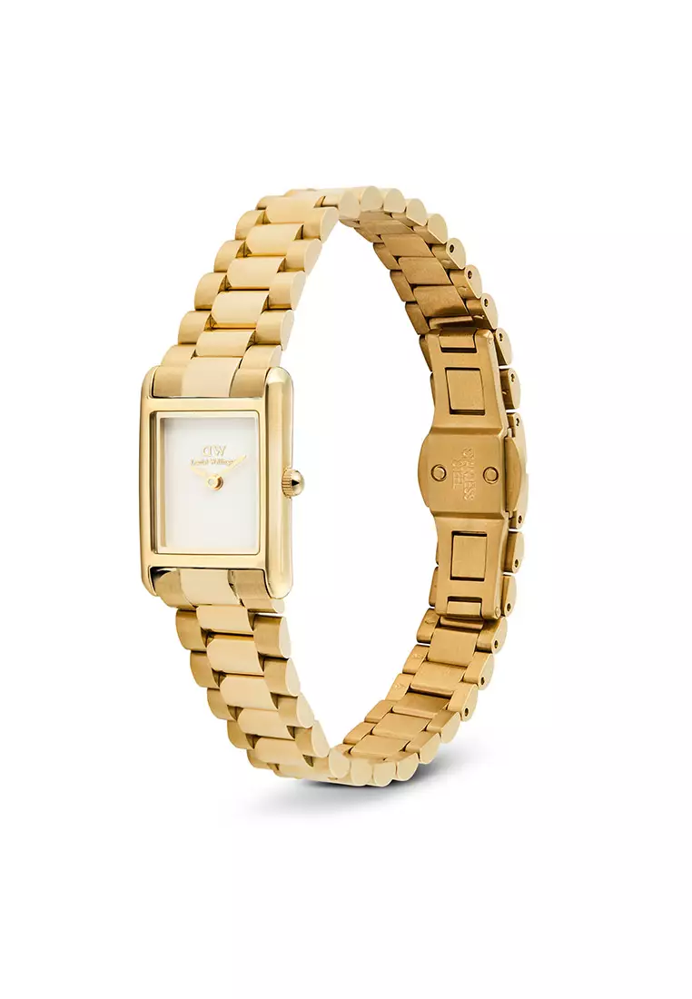 Bound Mini 3-Link White Gold - Women Watch stainless steel watch DW Official Authentic Original jam tanggan perempuan DW jam tangan
