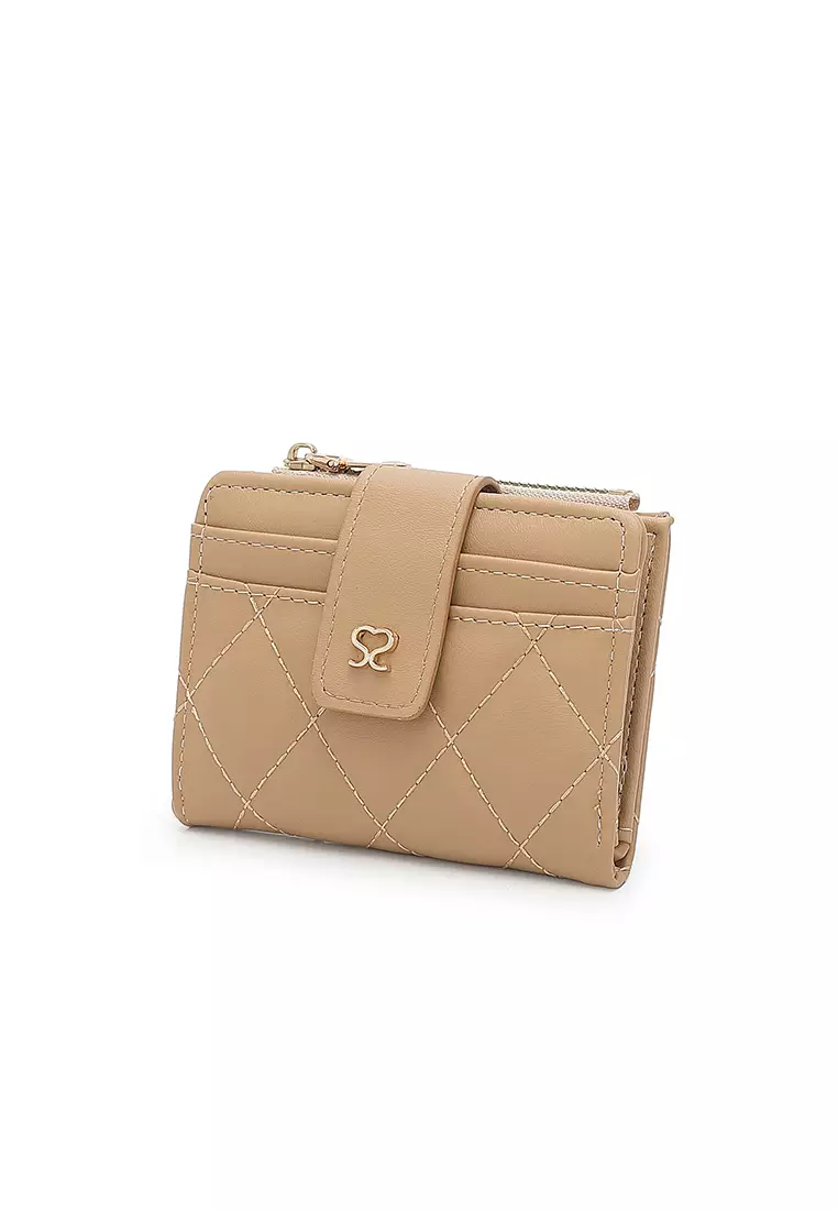 Women's Short Wallet / Purse - Khaki