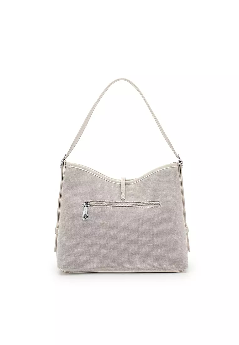 Women's Top Handle Bag / Sling Bag / Crossbody Bag - White