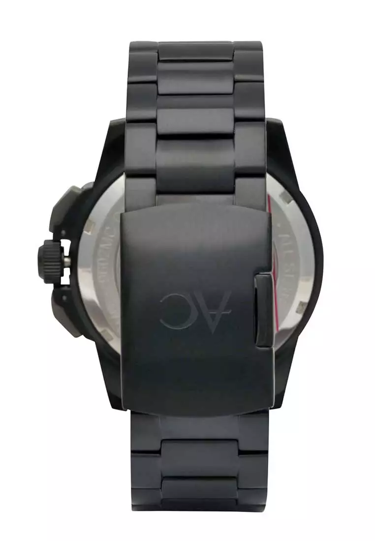 Alexandre Christie Jam Tangan Pria - Black Light Blue - Stainless Steel - 9602 MCBEPBALB