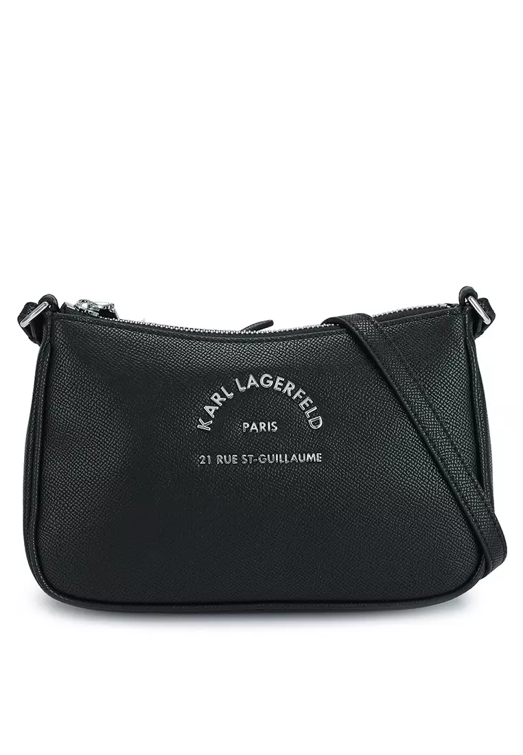 Buy KARL LAGERFELD Rue St-Guillaume Small Zipper Crossbody Bag (cq ...