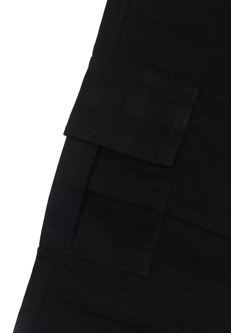 Boys Twill Cargo Jogger Pants