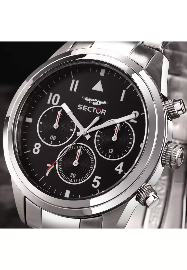 [3 Years Warranty] Sector 670 Collection 40mm Case Men's Quartz Stainless Steel Watch R3253540013