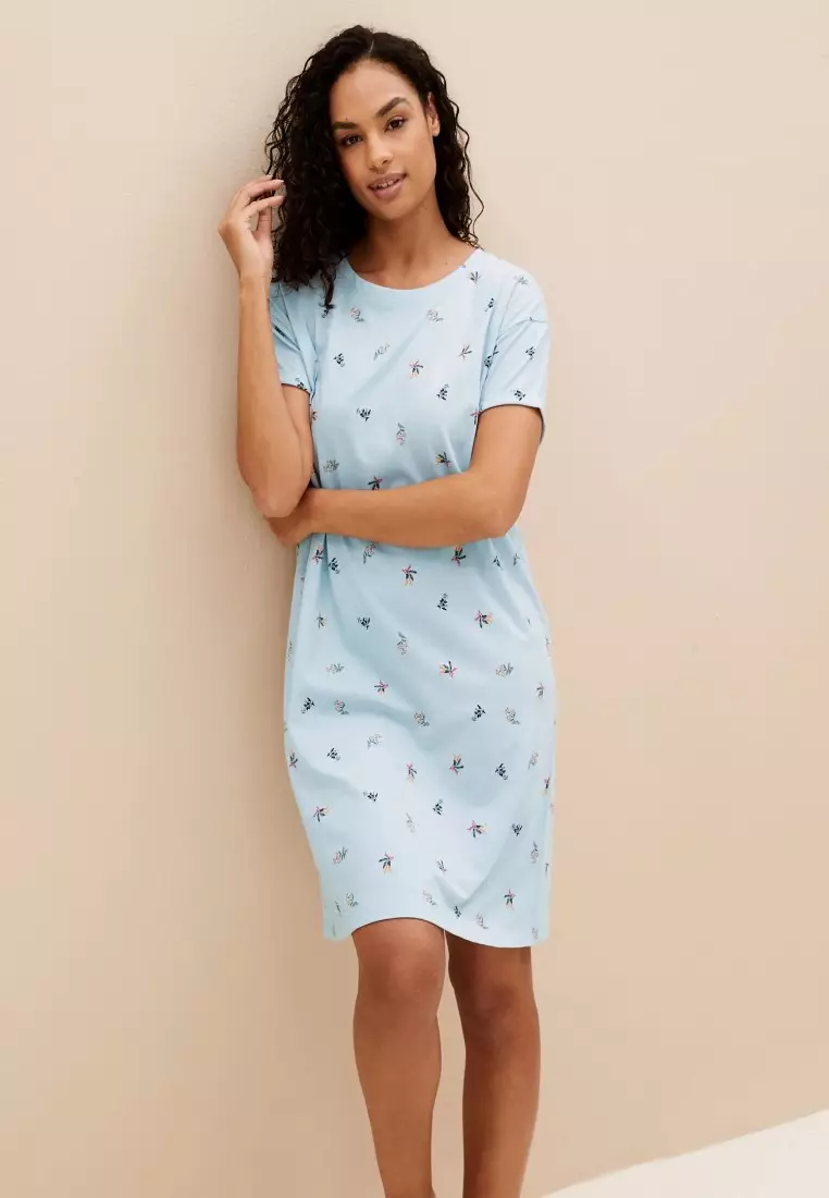 Cotton nightdress marks and spencer clearance