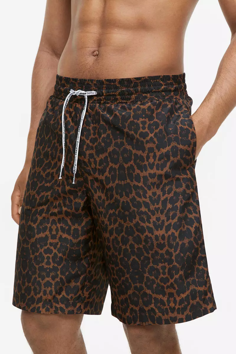 Printed swim shorts