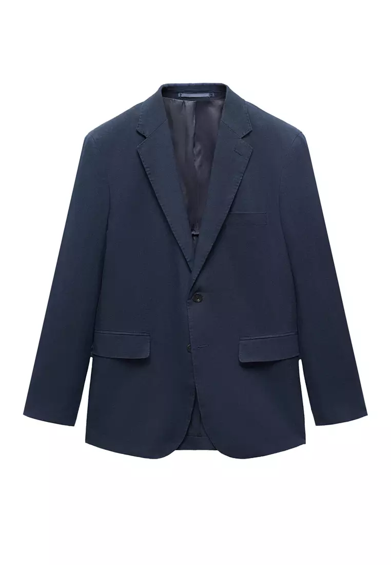 100% Linen Slim-Fit Suit Jacket