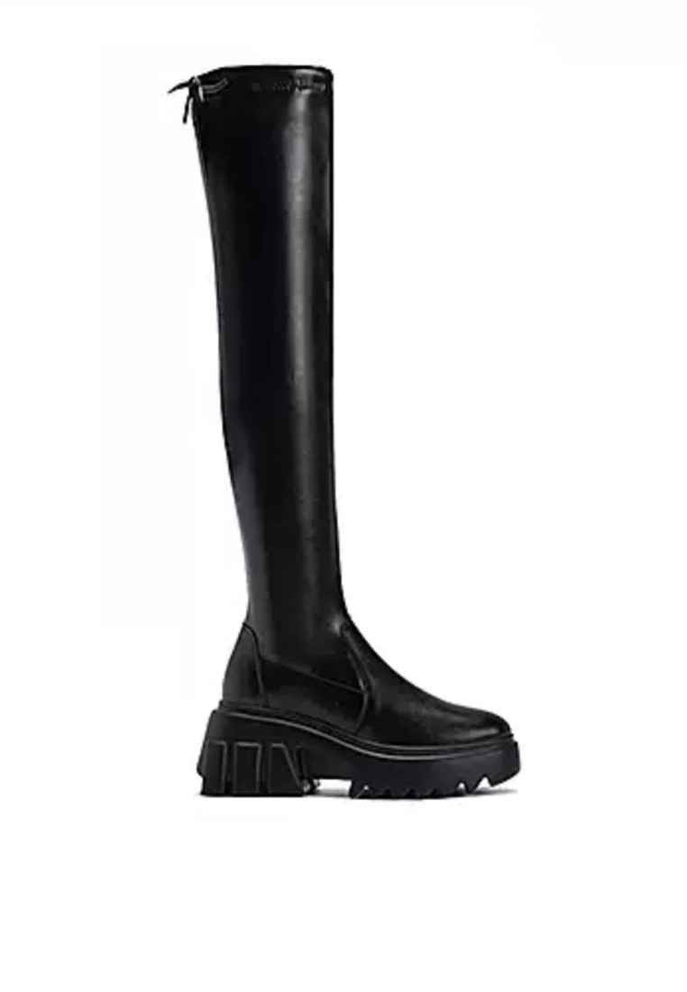 8CM Supper Skinny Faux Leather Long Boots C7908