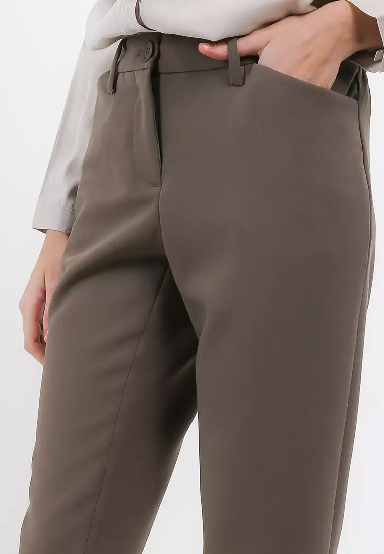 Femme Celana Formal Slim Fit