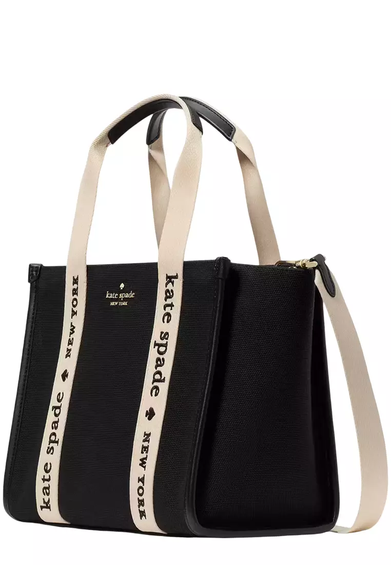 Kip Canvas Small Tote Bag - Black KG767