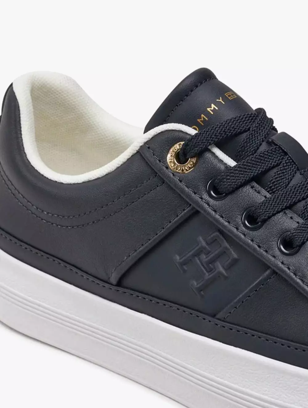 TOMMY HILFIGER - ESEENTIAL VULC SNEAKER MONOGRAM - Navy - Navy