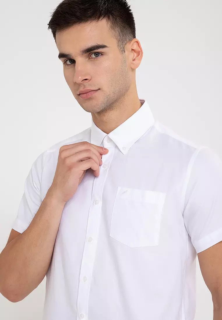 Buy Daniel Hechter Plain Button Down Slim Fit Dress Shirt 2024 Online