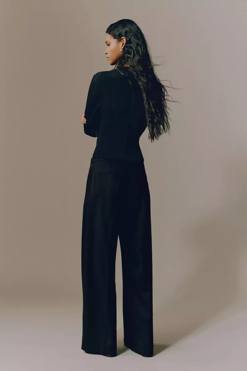 Tailored drawstring trousers
