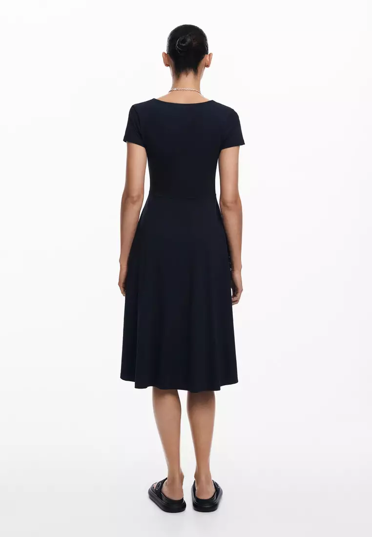 Desigual Woman Butterfly midi dress.