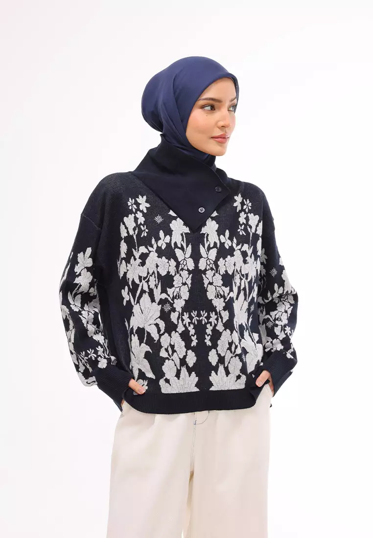 Ria Miranda Midnight Nerin Knit Top