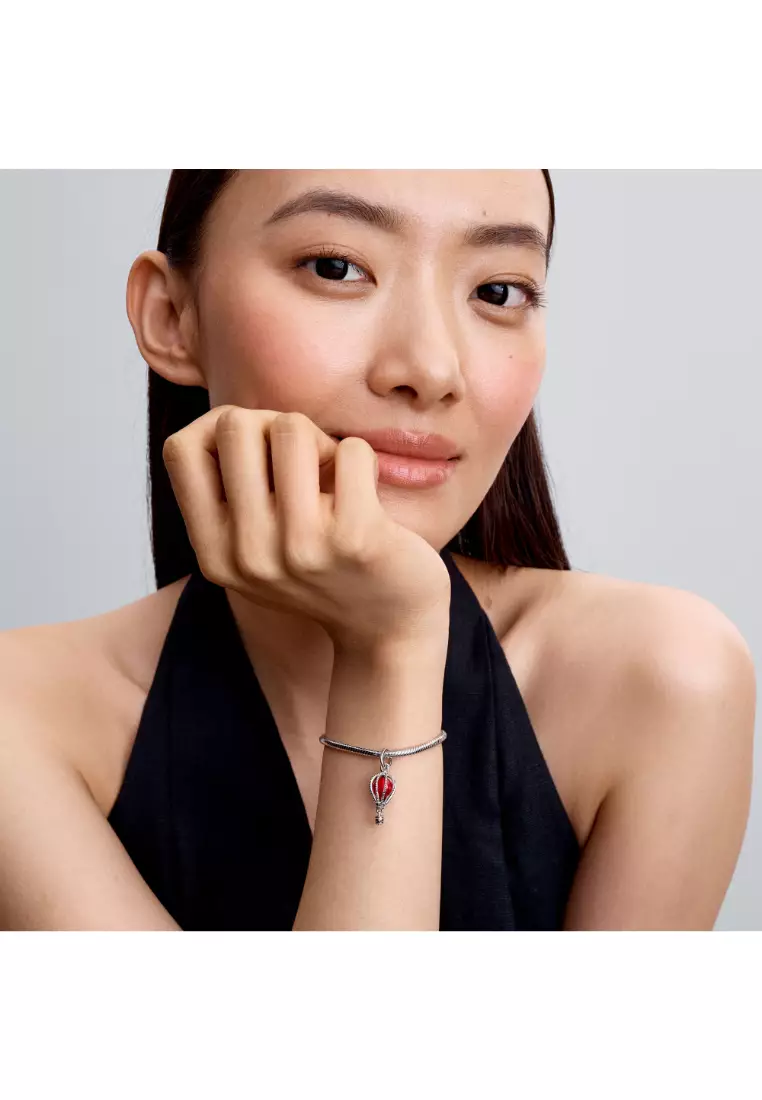 Hot Air Balloon Murano Glass Dangle Charm