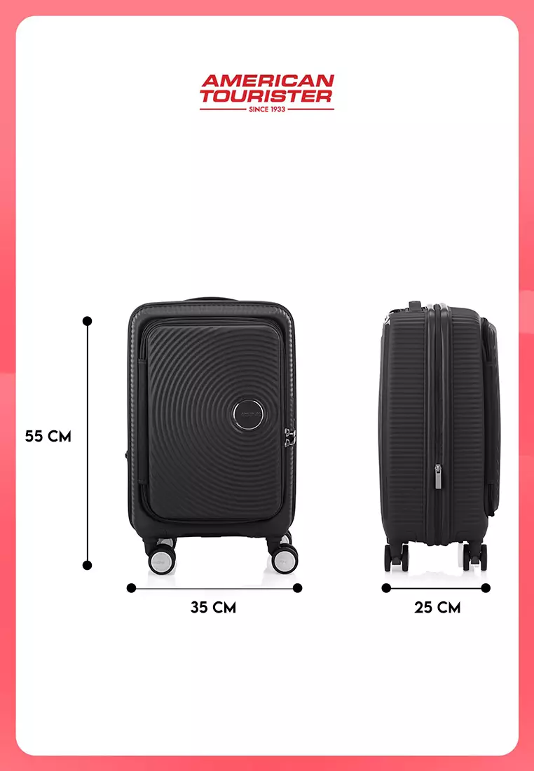 American Tourister Koper Hardcase Curio Cabin 20 Inch E TSA BO V2 - Black