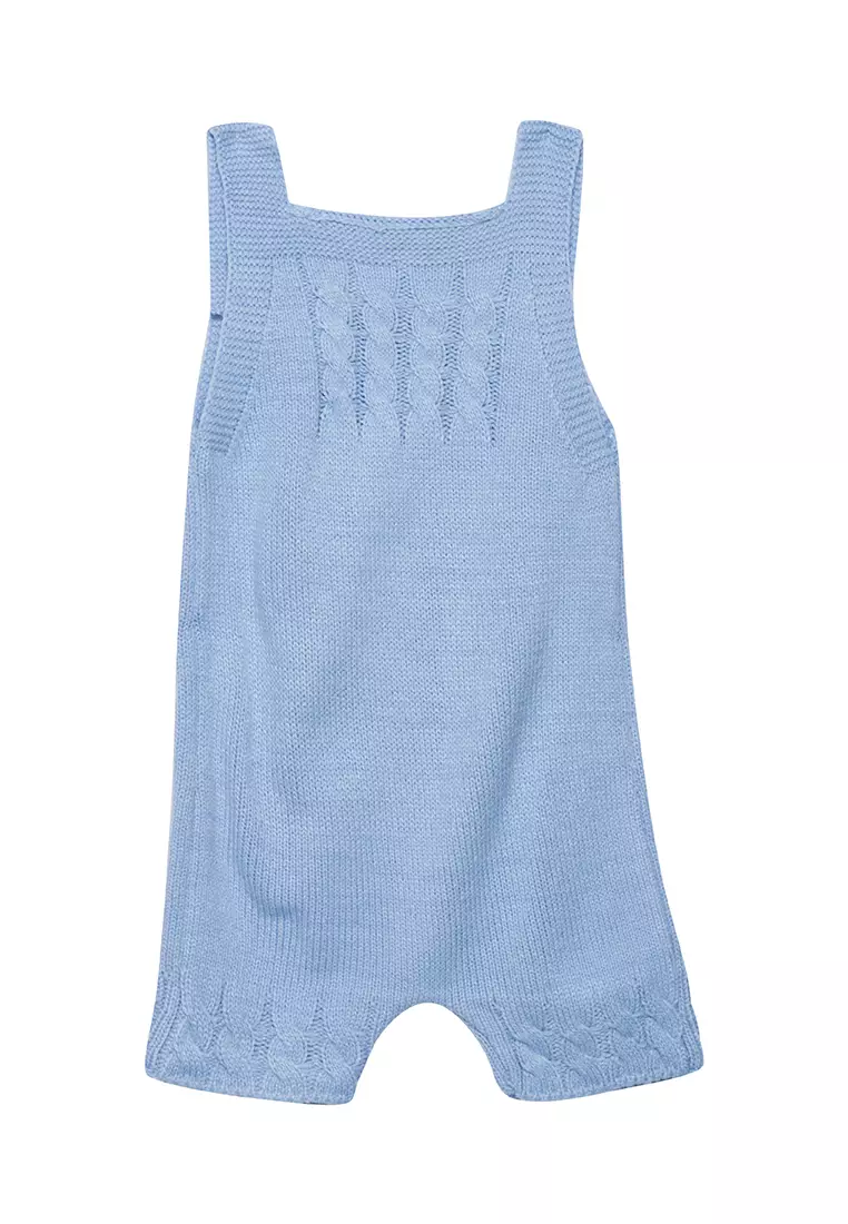Check Knitted Romper