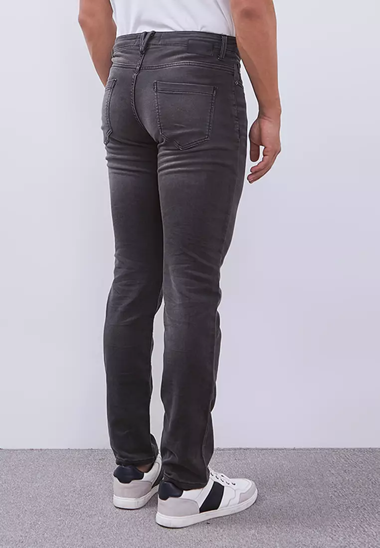 MANZONE - Celana Panjang Denim Pria Torso 02 - Grey Warna GREY