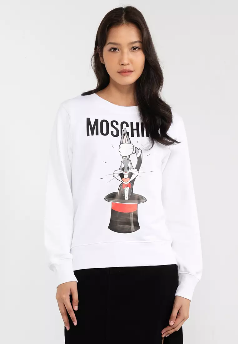Bugs Bunny Print Crewneck Sweatshirt (ik)
