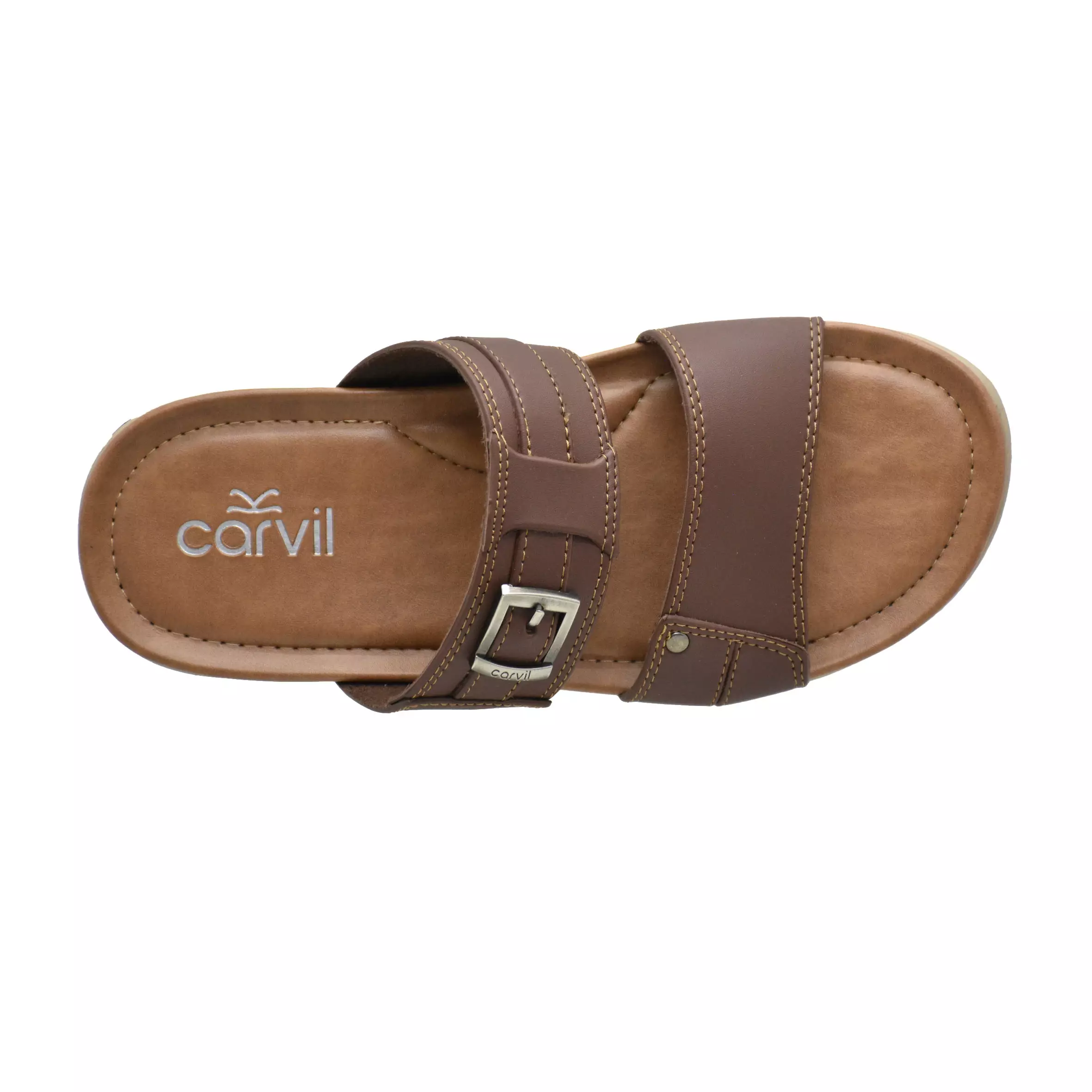 Carvil Sandal Pria Roma-02 M Dark Brown