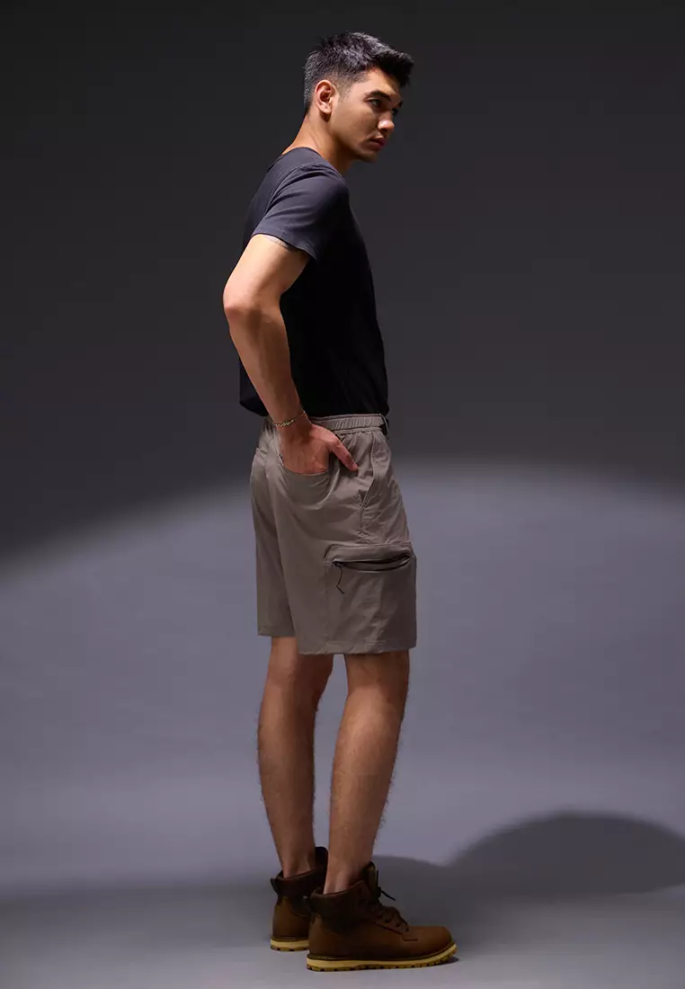 OxconShort Pants Cargo 4 WayStretch Nylon Cotton Smoke Grey