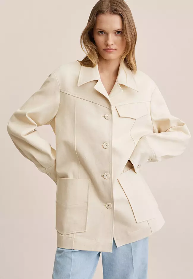 Buy Mango Oversized Cotton Jacket 2025 Online ZALORA Philippines