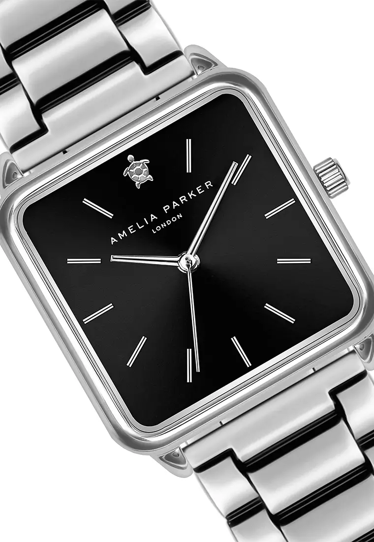 Amelia Parker Night Voyage Silver Link watch