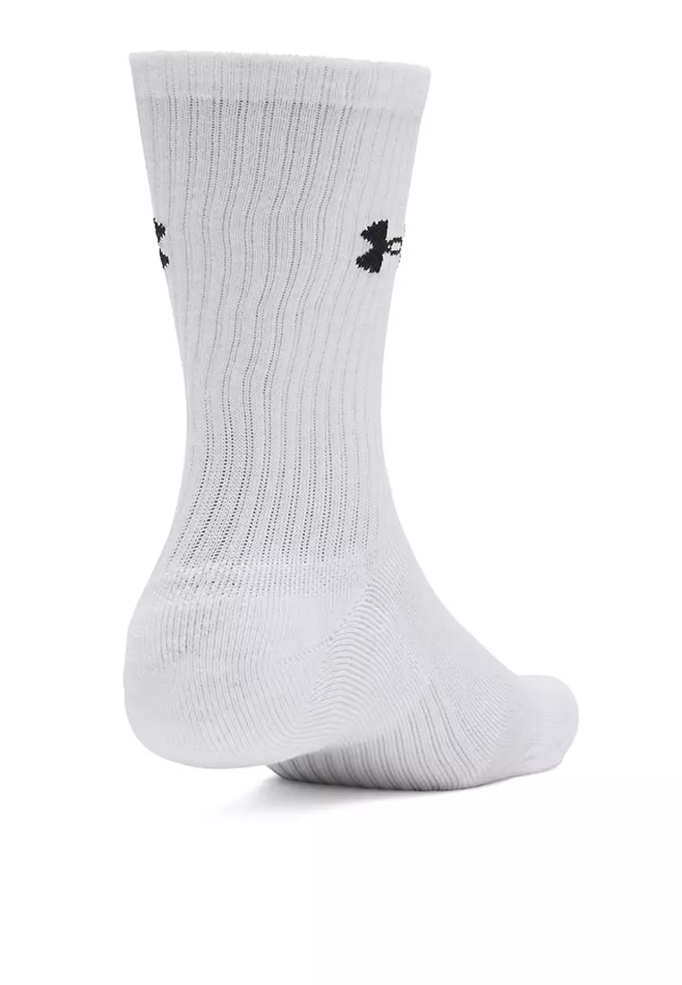 Performance Cotton Unisex 3-Pack Crew Socks