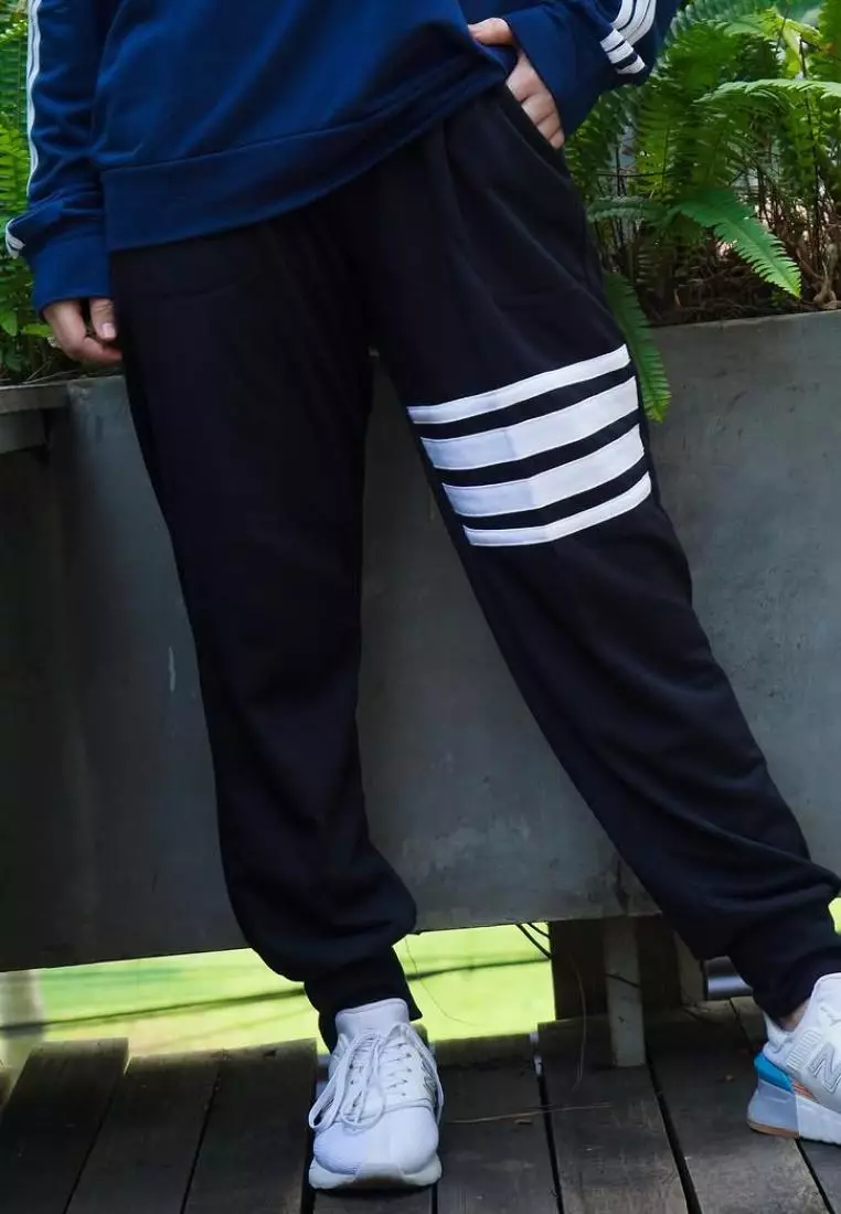 Reza Sporty Set - Setelan Training Olahraga [Navy - Hitam]