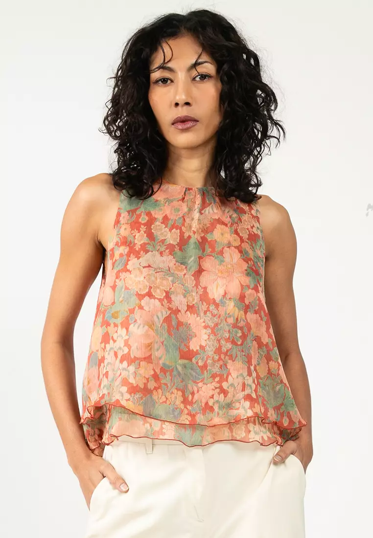 Floral Sleeveless Top
