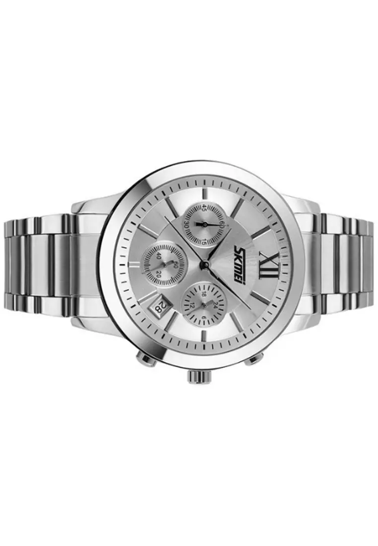 Jam Tangan Casual Analog Pria Waterproof 30m Strap Tali Material Stainless KO84 ORIGINAL