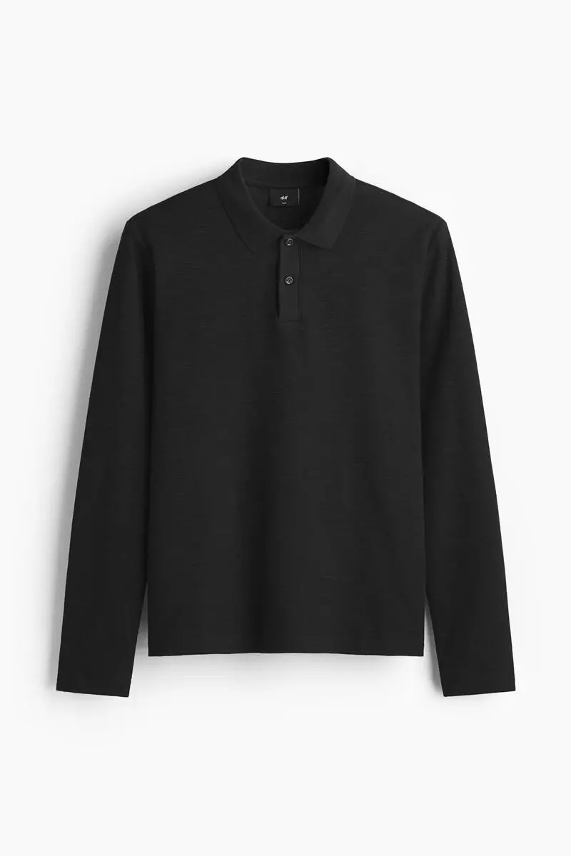 Slim Fit Long-sleeve polo shirt