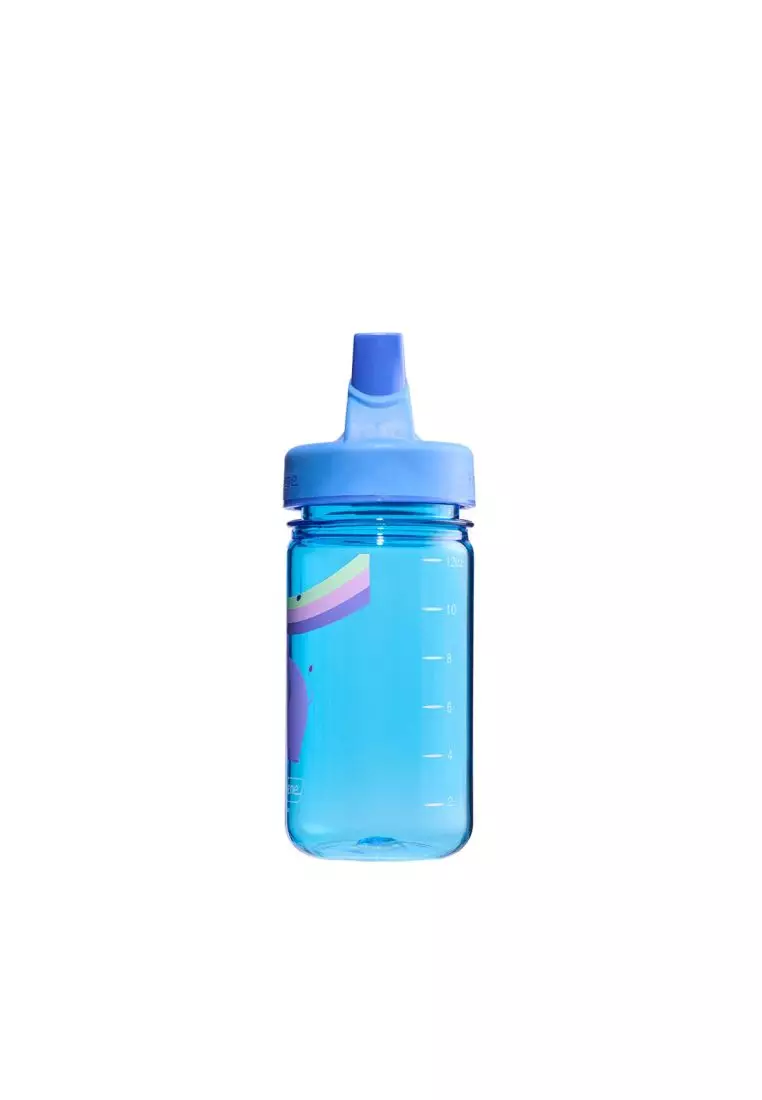 Nalgene 12Oz Kids Grip-N-Gulp Bottle Sustain - Blue Musical Hippo