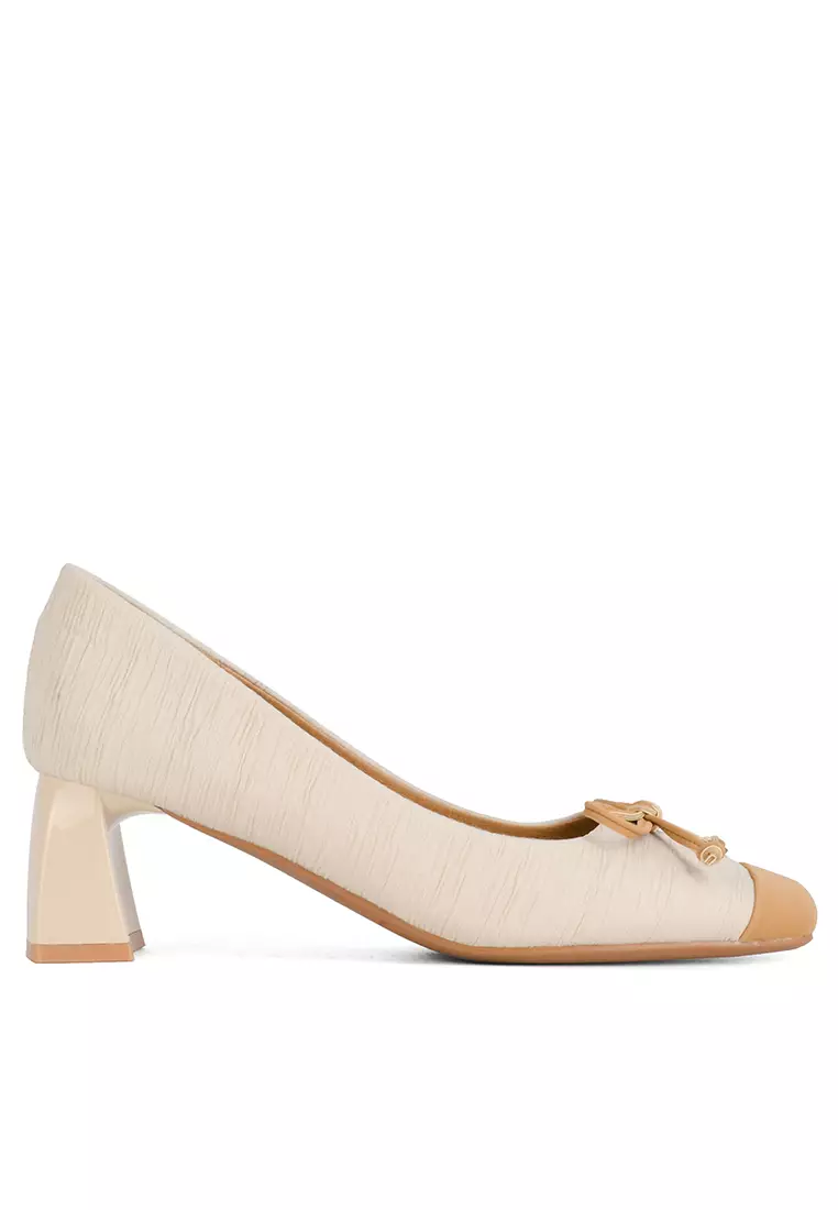 Discount on Twenty Eight Shoes  shoes - SKU: 5.5CM Color Matching Bow Knot Pumps XJ5525-6