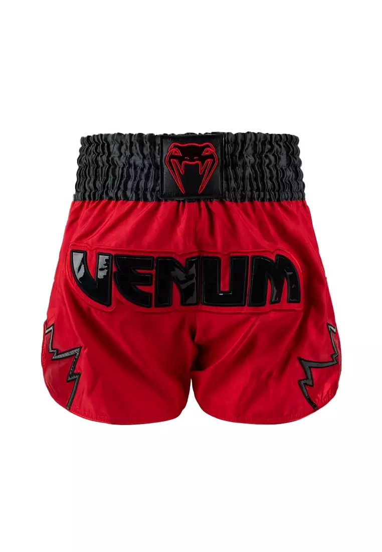 Venum Inferno Muay Thai Shorts - Charcoal Grey/Red