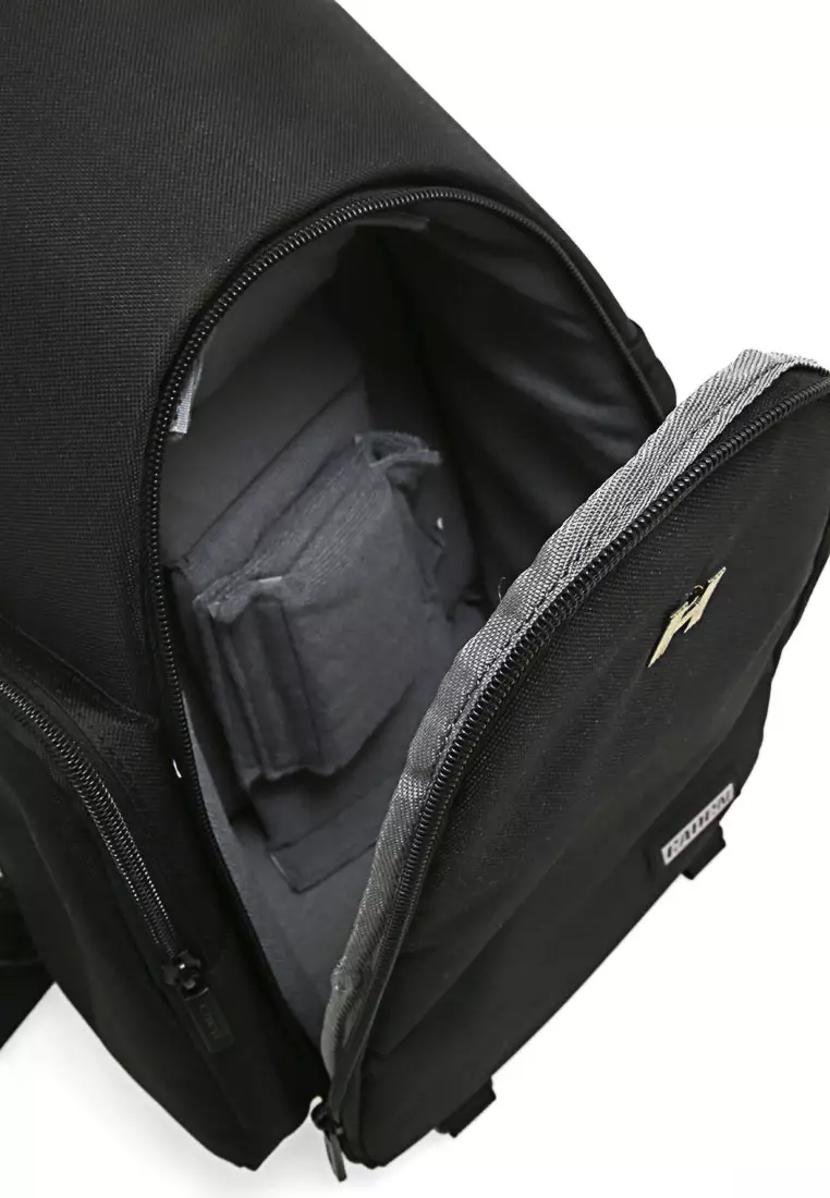 Eunh Tas Selempang Ransel Kamera DSLR Unisex Waterproof Shockproof Material Oxford Fabric 600D ORIGINAL - Black