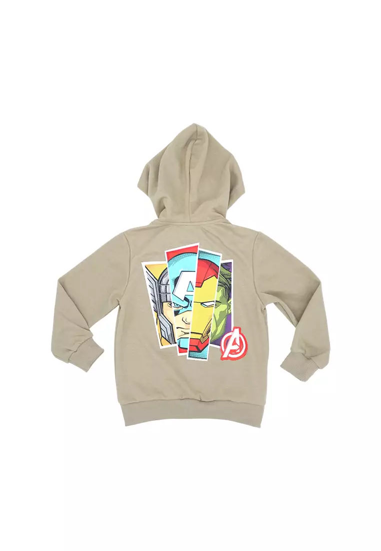 Boys Licensed Graphic Hooded Jacket "Heroes"